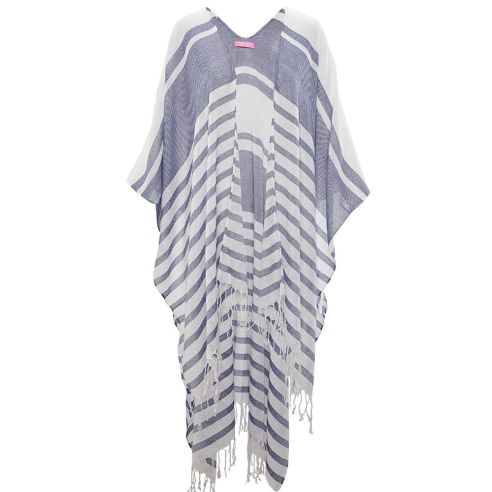 Isaac Mizrahi blue and white kimono